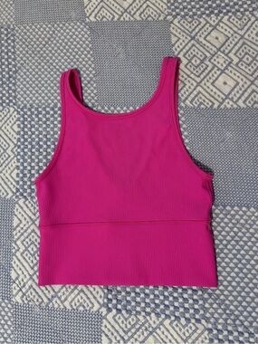 Lululemon Ribbed Hot Pink Tank Top